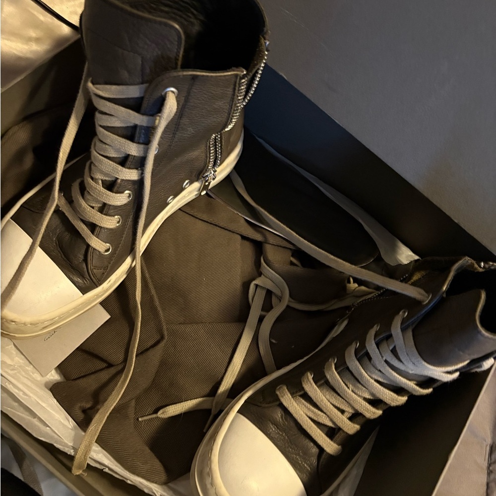 Rick Owens Tan Boots